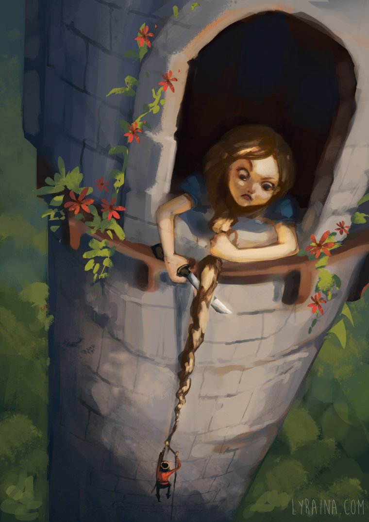 Рапунцель коротышка арт