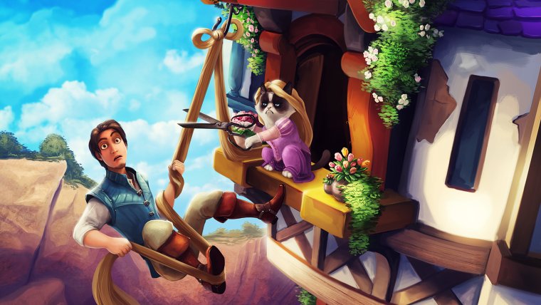 Грампи Кэт Рапунцель