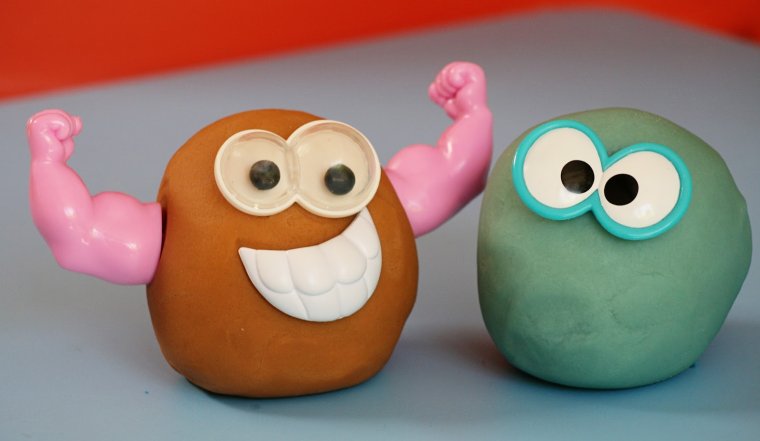 Картошка из пластилина для детей