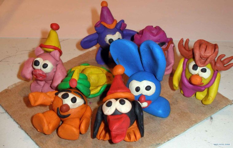 Фигуры из пластилина сложные