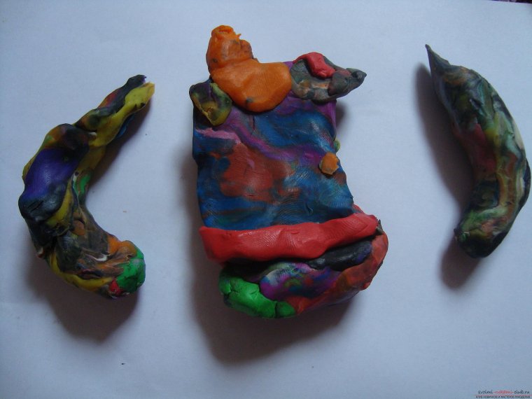 Жабка из полимерной глины