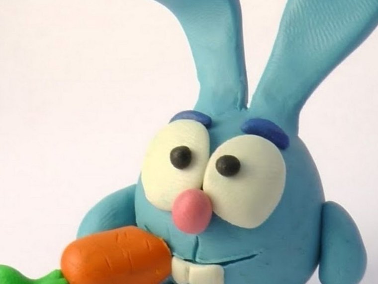 Голова Шрека из пластилина