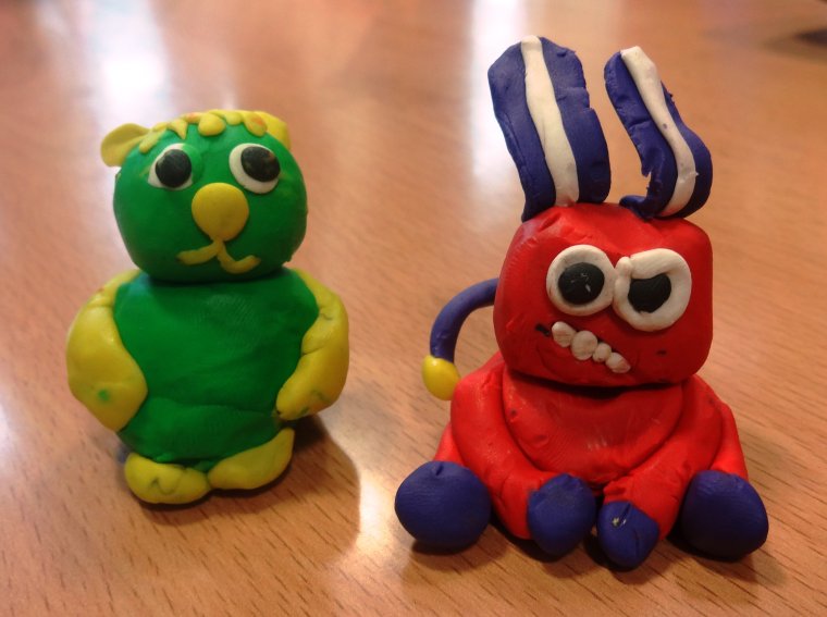 Лепка из пластилина монстров