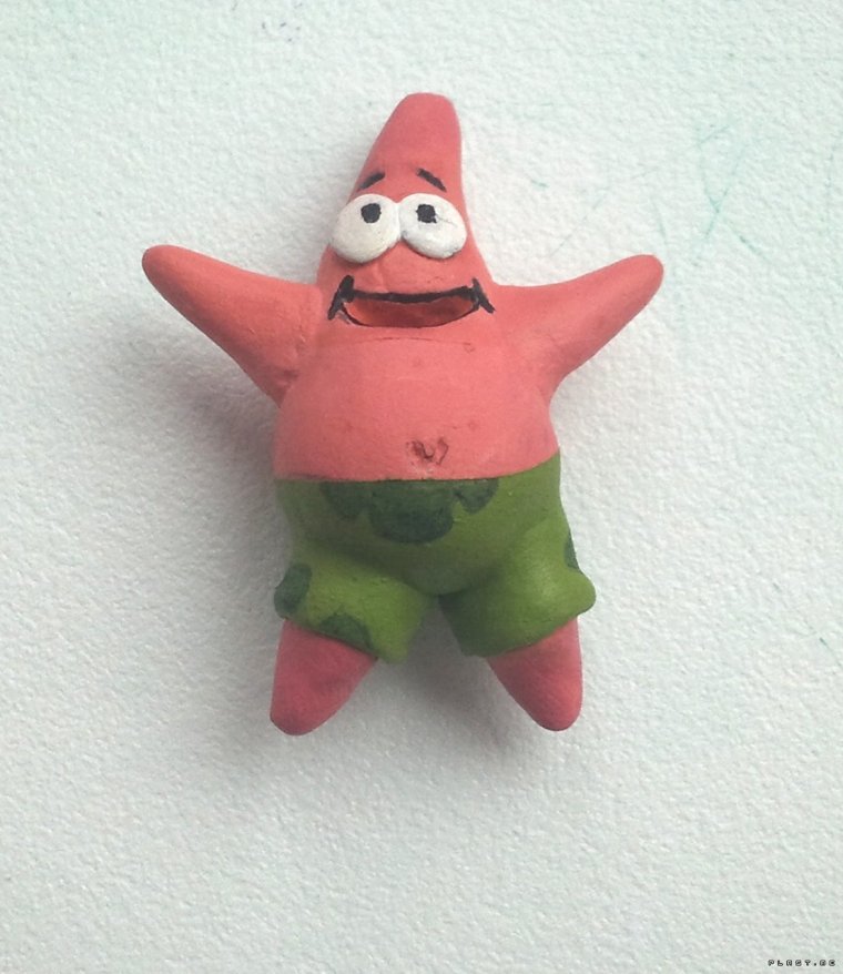 Патрик из Спанч Боба из пластилина