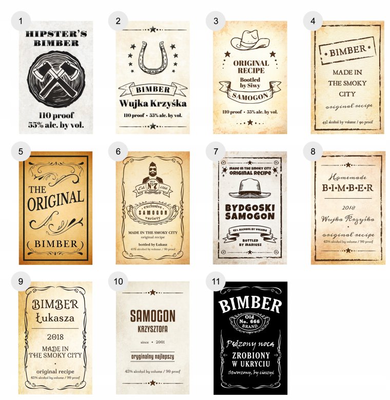 Самогон питьевой этикетка