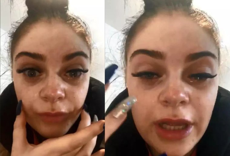 Страшные девки с нарощенные ресницы