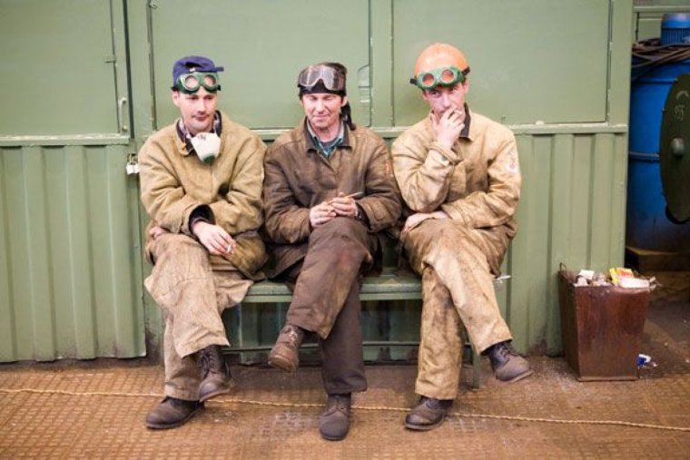 Рабочие на перекуре