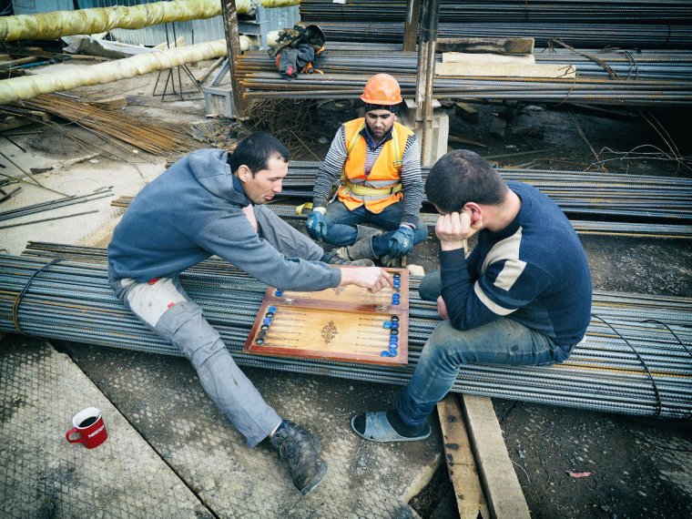 Перекур на стройке