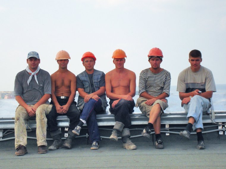 Рабочие на перекуре