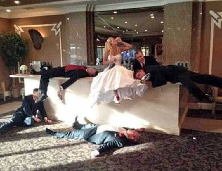 Смешная драка на свадьбе
