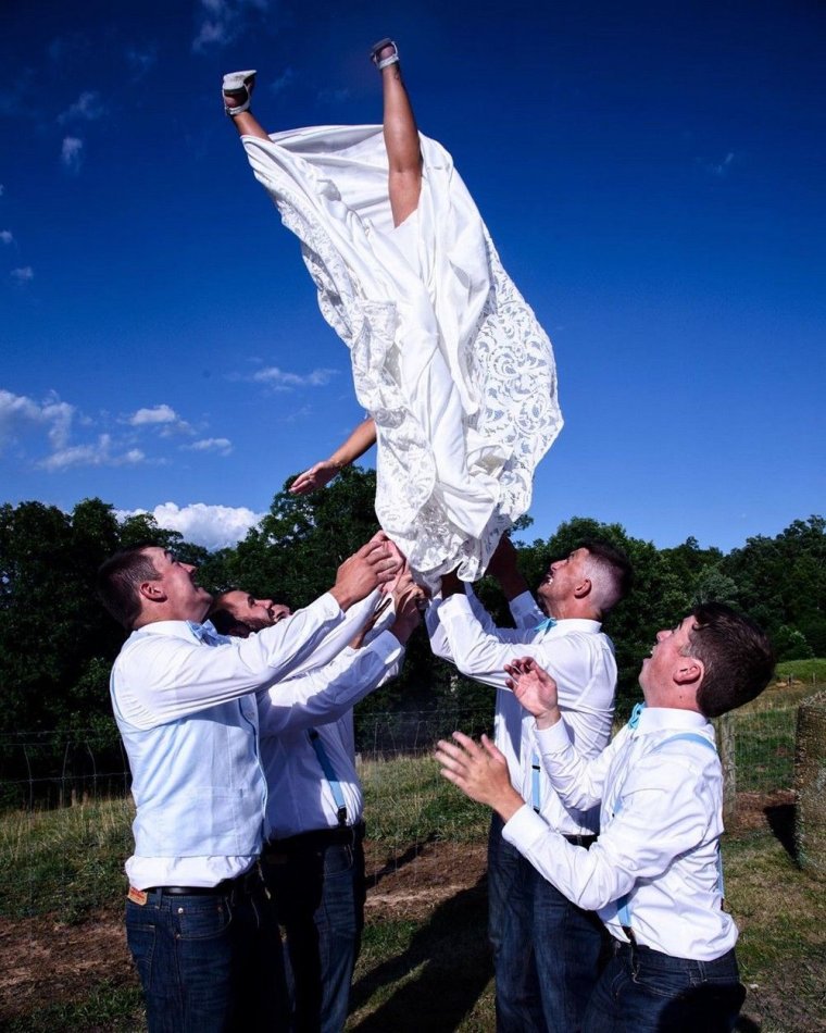 Смешная Свадебная фотосессия