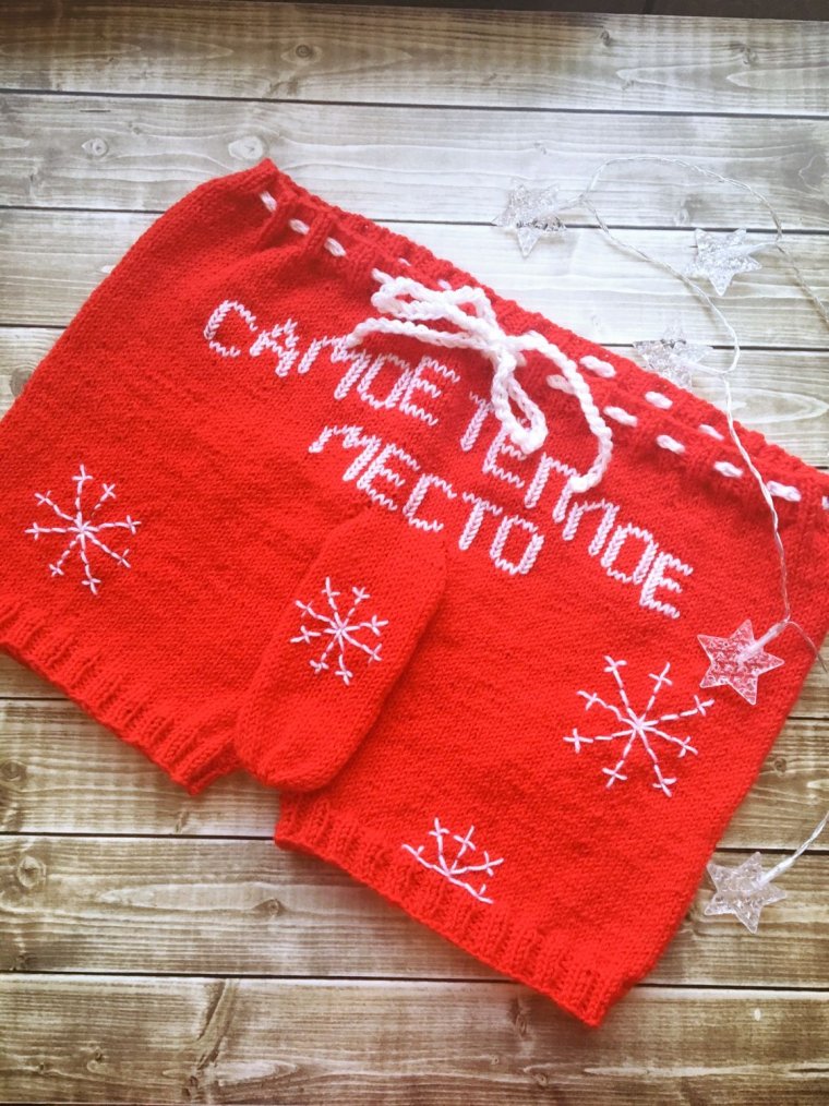 Вязаные мужские стринги