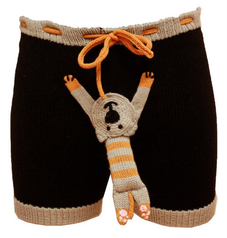 Вязаные шорты мужские