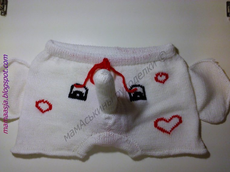 Вязаные трусы женские