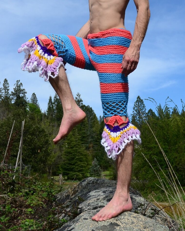 Вязаные мужские трусы