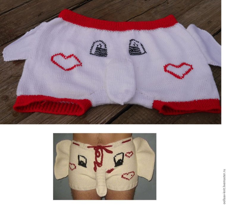 Вязаные шорты мужские