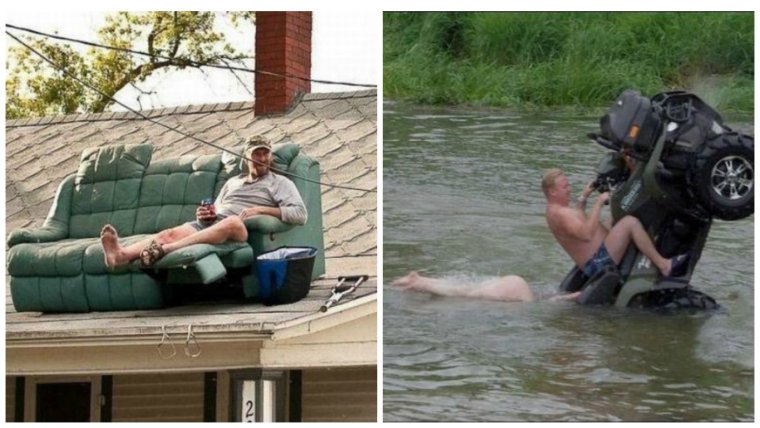 Забавные девушки на рыбалке