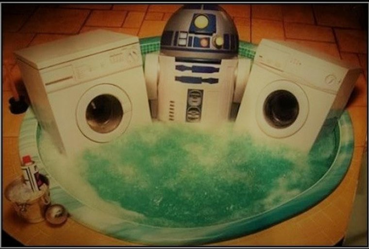 Смешная стиральная машинка