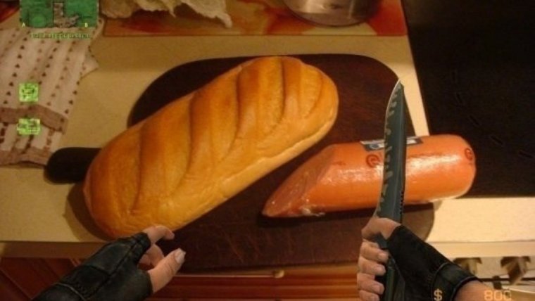 Батон прикол