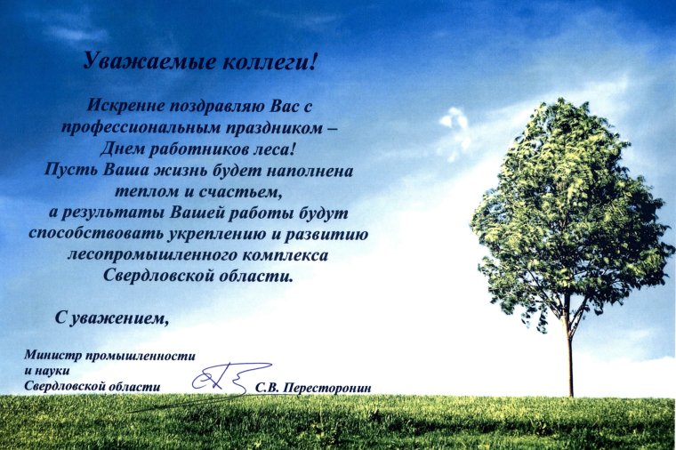 С днем работника леса