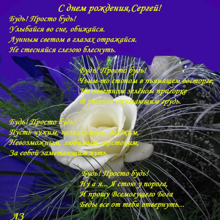 С днём рождения Сергей
