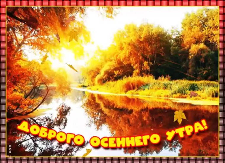 Доброго осеннего утра и хорошего здоровья