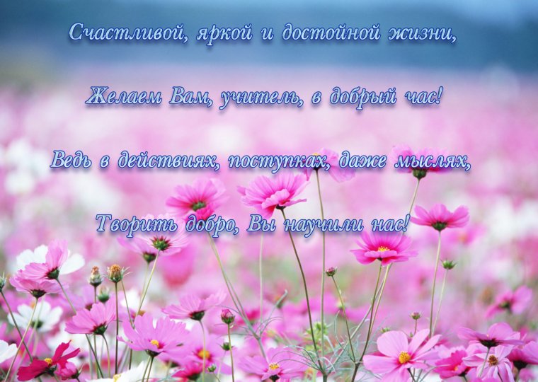 Поздравление педагогу
