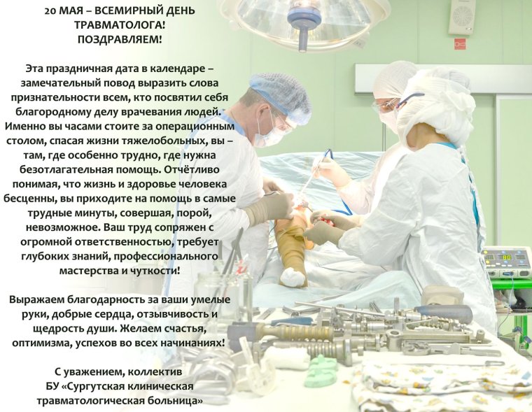 День травматолога поздравления