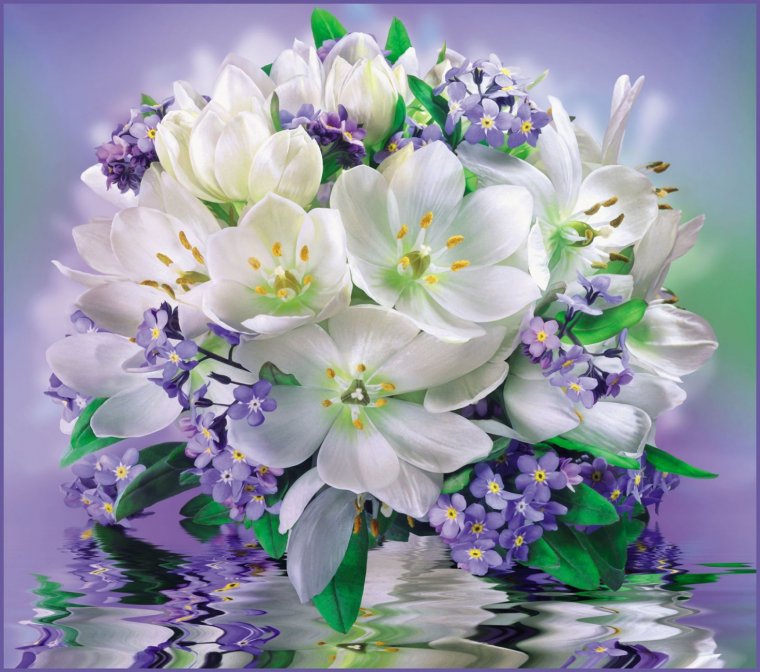 Самый нежный букет цветов