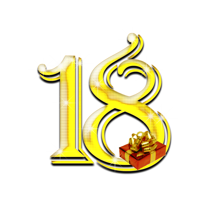 18 Лет на прозрачном фоне
