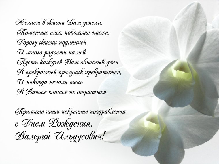 Поздравление с днем рождения от коллектива