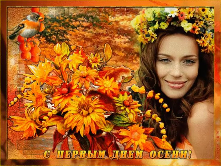 Рыжая красавица осень