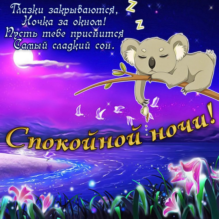 Красивые пожелания спокойной ночи