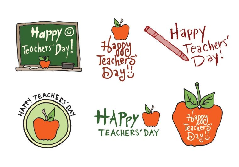 Teacher Day вектор