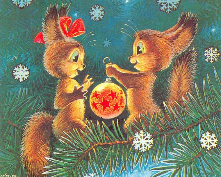 Дед Мороз художник Зарубин