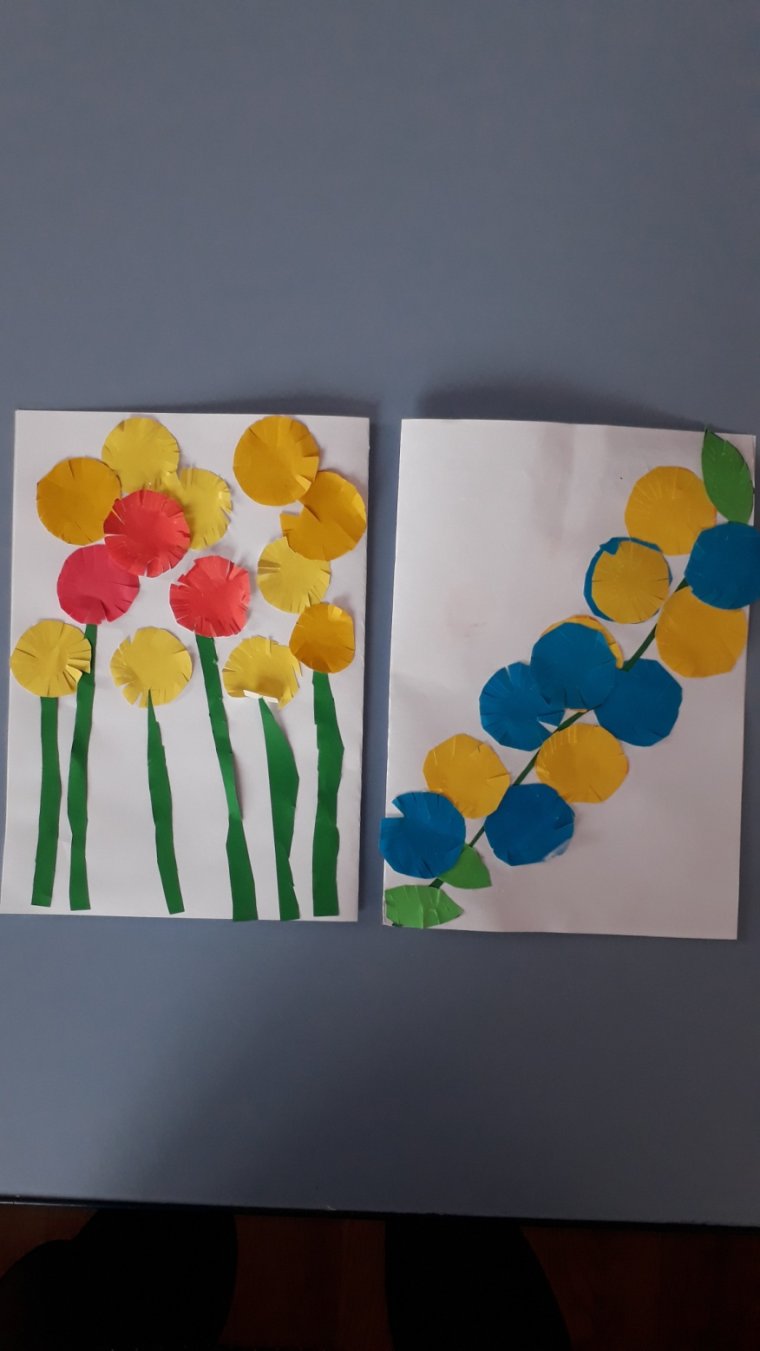 Аппликация открытка для мамы