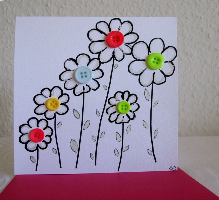 Открытка на 8 марта своими руками