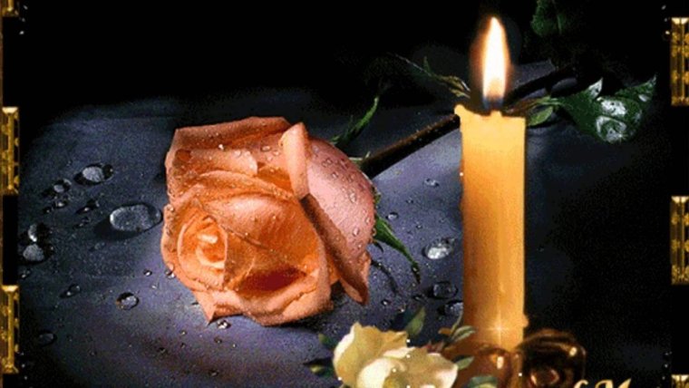 Поминальные открытки со свечами