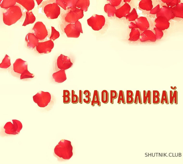 Открытка выздоравливай