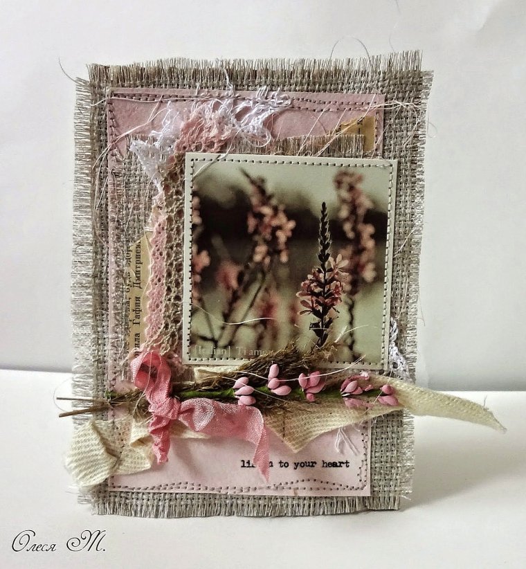 Скрапбукинг из Мешковины