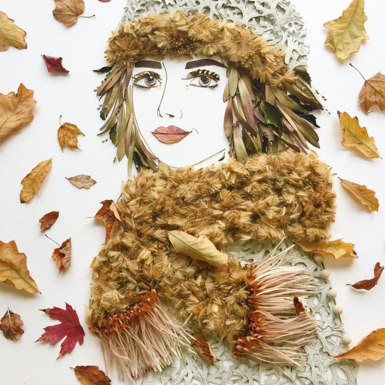 Букет учителю из природных материалов