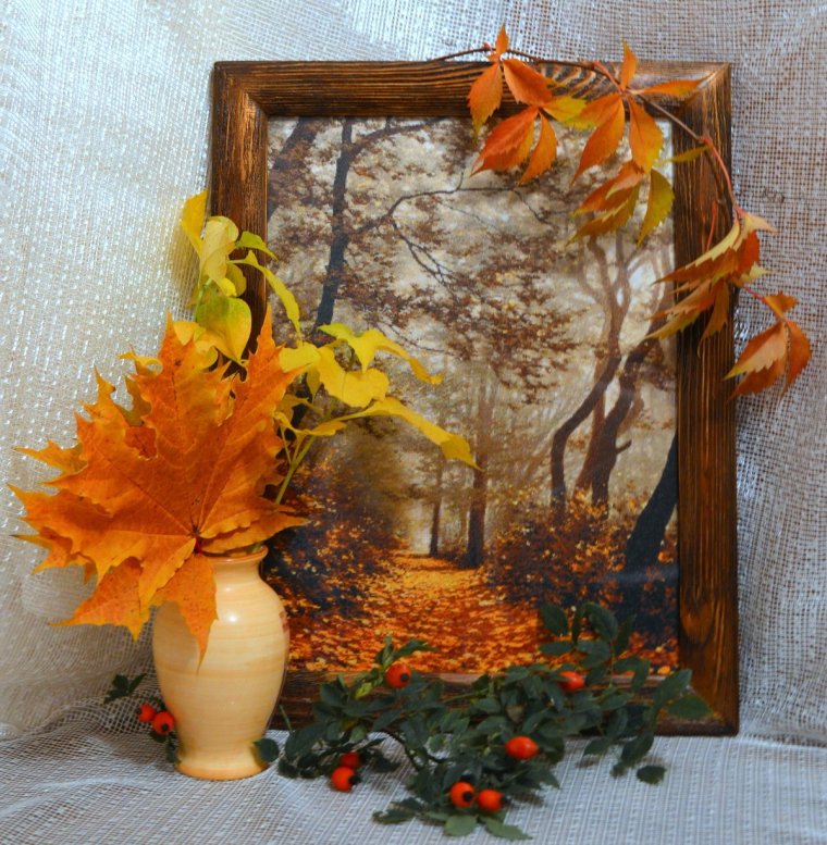 Настенное панно из природного материала