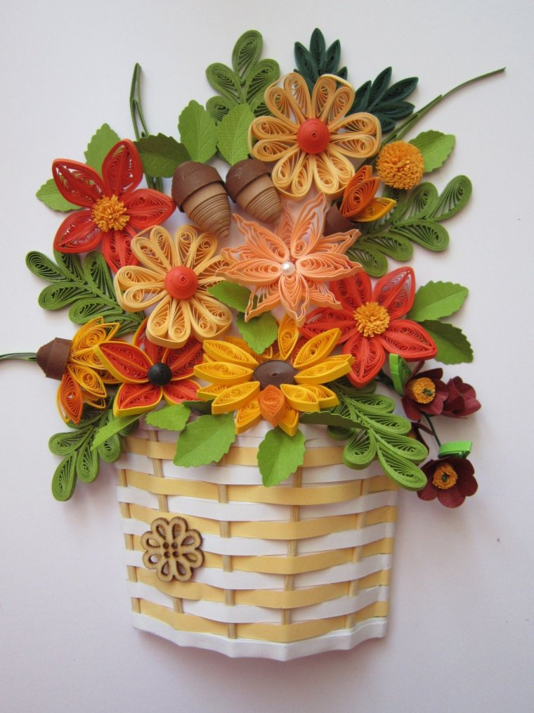 Композиция из листьев