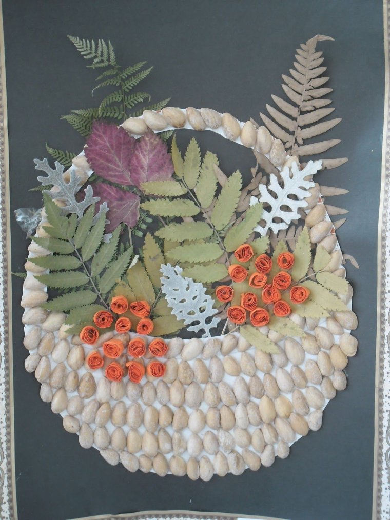 Поделка часы из природного материала