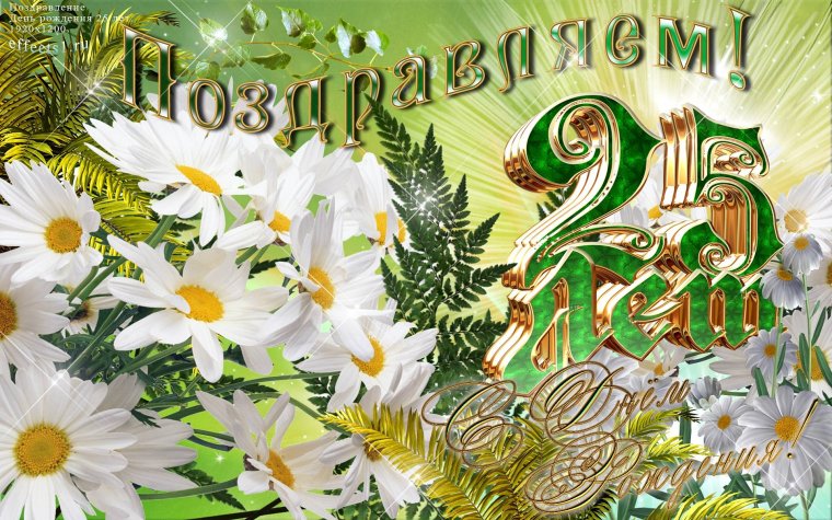 Поздравления с днём рождения 25