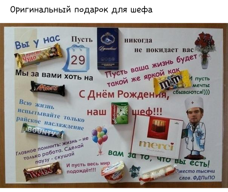 Оригинальные подарки на день рождения