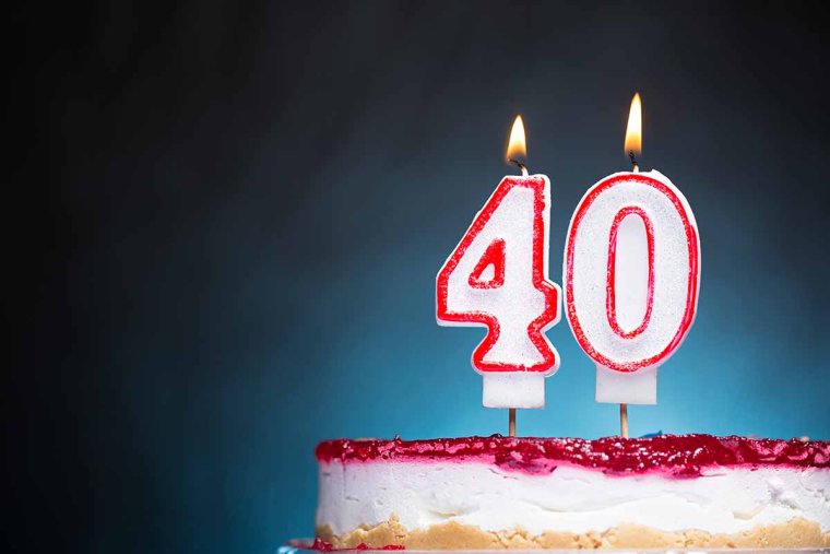 С юбилеем 40 лет