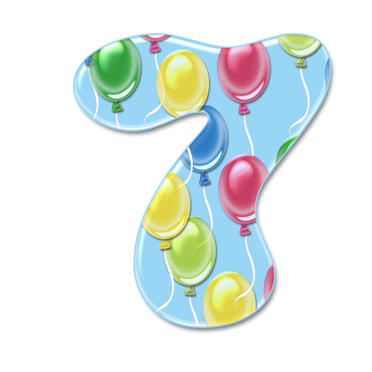 Цифры красивые детские