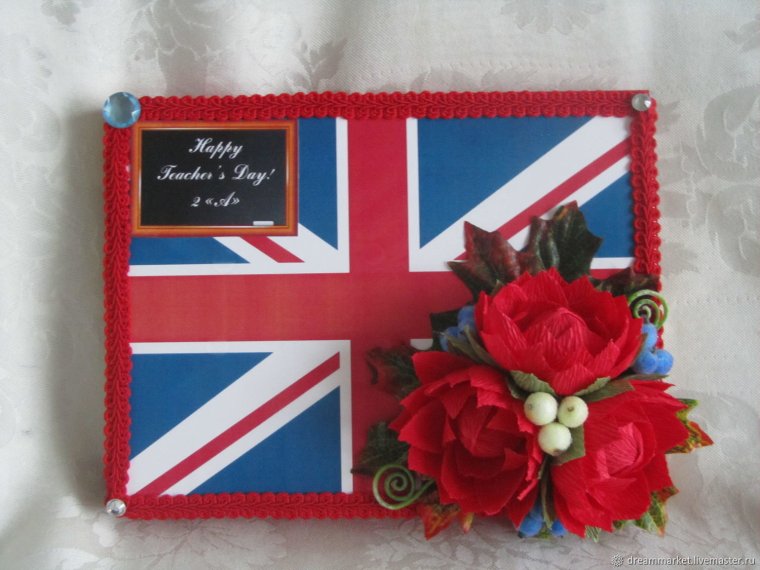 Букет из конфет учителю английского языка