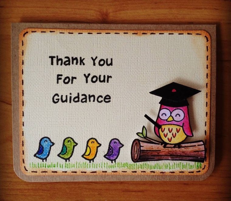 Открытка Сова на день учителя своими руками